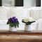 8" African Violet Artificial Plant in Floral Design Vase Set